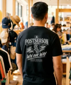 chicago white sox postseason 2026 mlb clinched tshirt black male back