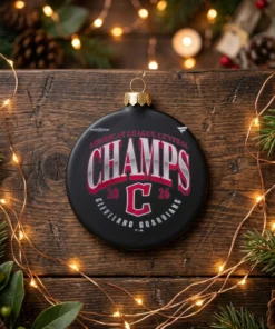 cleveland guardians 2026 al central division champions black ornament