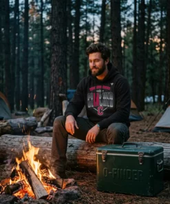 cleveland guardians 2026 mlb postseason locker room black hoodie campfire twilight
