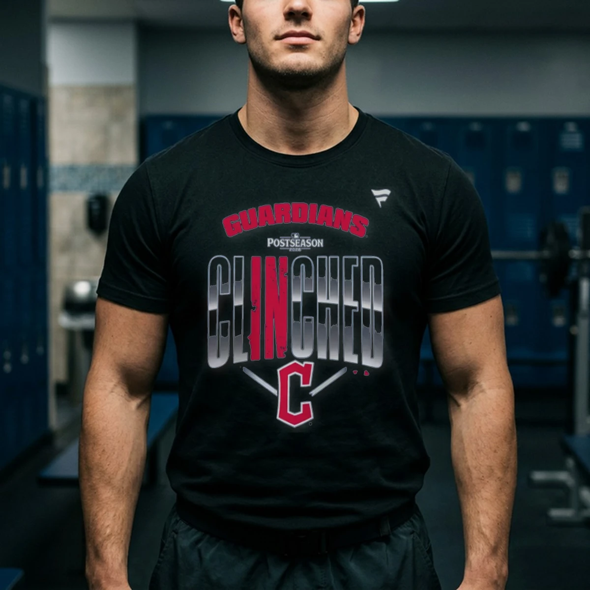 cleveland guardians 2026 mlb postseason locker room tshirt black male3 cleveland guardians 2026 mlb postseason locker room tshirt black male3
