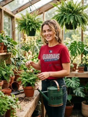 cleveland guardians 2026 mlb postseason no time like october red tshirt greenhouse plants