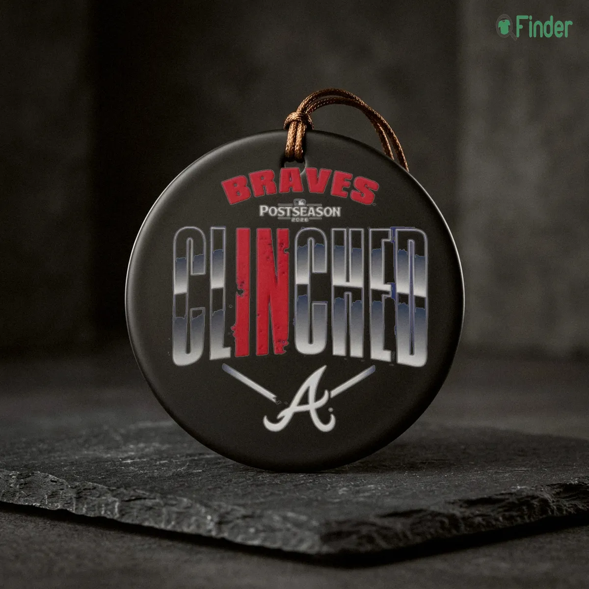 Clinched Atlanta Braves Baseball Nike 2026 MLB Postseason Locker Room Shirt - Design Preview