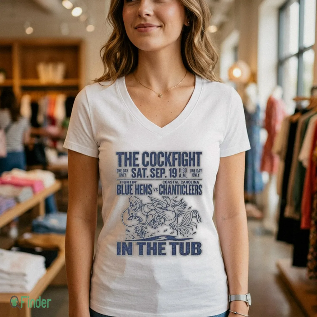 Delaware Football The Cockfight T-Shirt - Design Preview