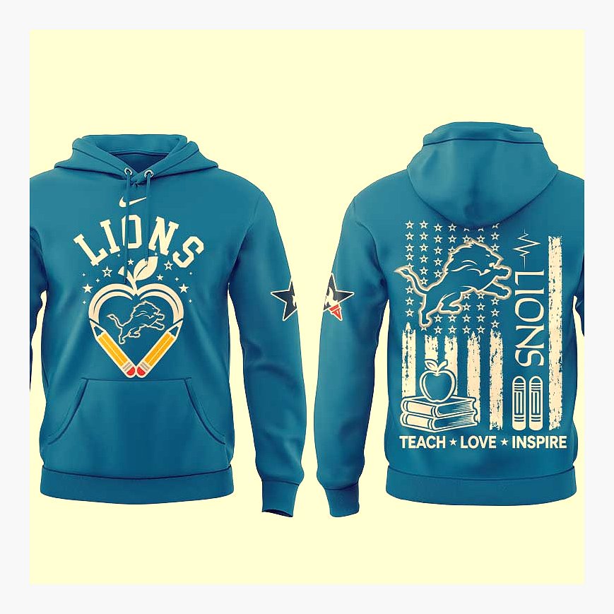 Detroit Lions Teacher Appreciation 2026 3D Hoodie - Design Preview