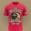 ed sheeran loop tour 2026 x philadelphia eagles pink graphic t shirt 1
