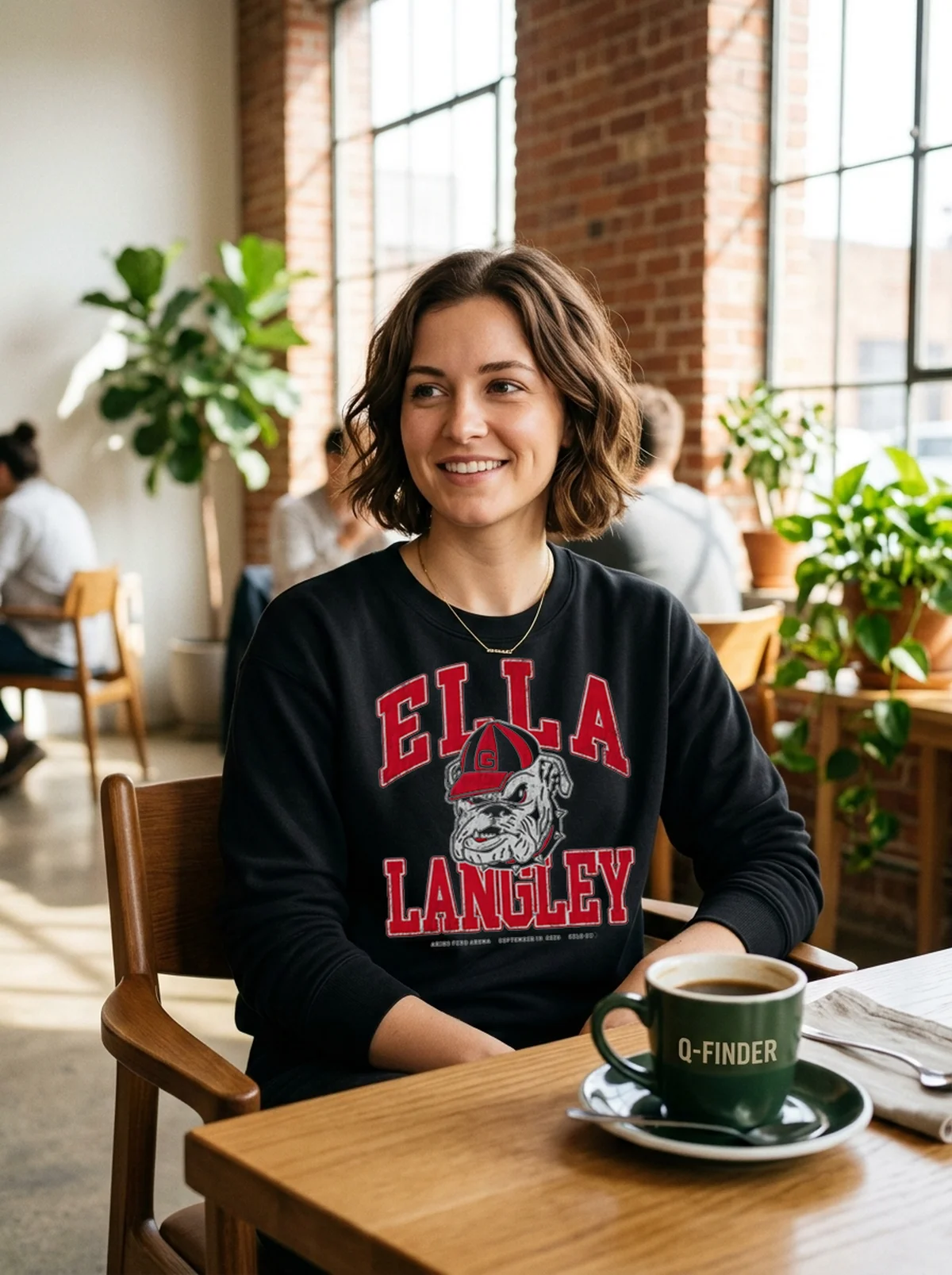 ella langley 2026 bulldog mascot baseball akins ford arena black sweatshirt artisan cafe ella langley 2026 bulldog mascot baseball akins ford arena black sweatshirt artisan cafe