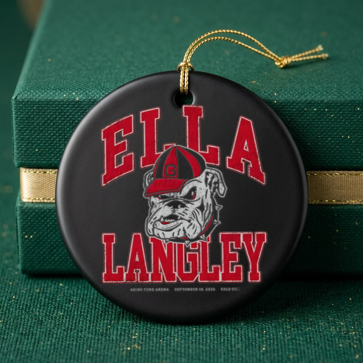 ella langley 2026 bulldog mascot baseball akins ford arena ornament ella langley 2026 bulldog mascot baseball akins ford arena ornament