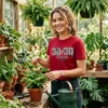 elly de la cruz 30 30 red tshirt greenhouse plants