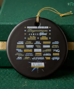evita on broadway rachel zegler ornament