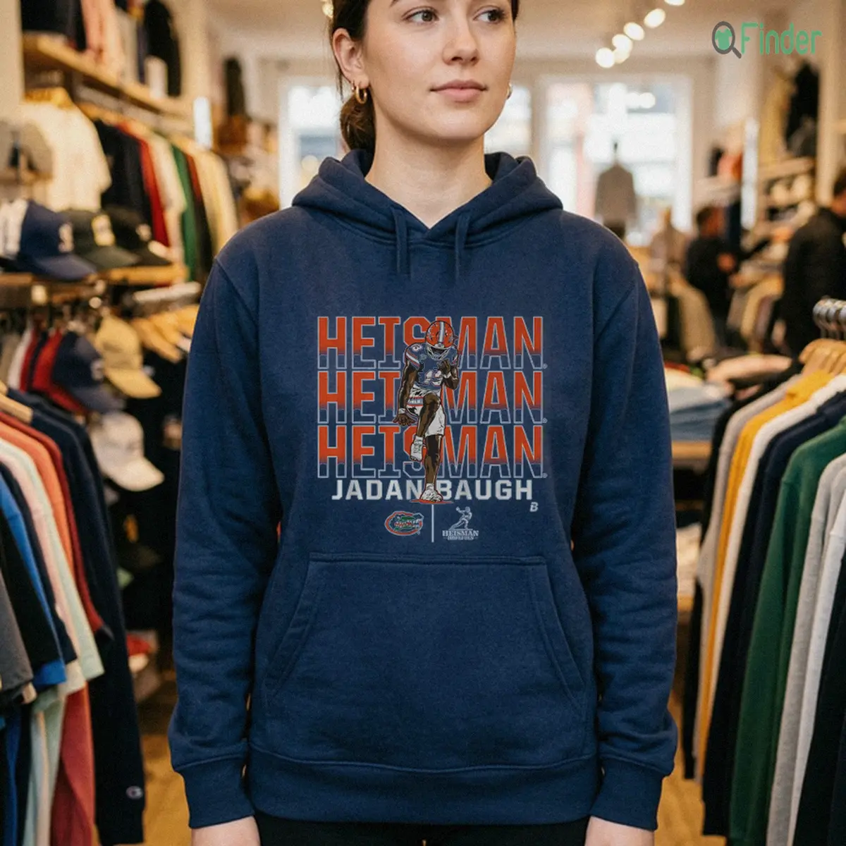 florida football jadan baugh heisman hopeful name pose mock hoodie navy florida football jadan baugh heisman hopeful name pose mock hoodie navy