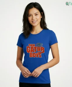 florida football them gator boys ladies tee blue 01