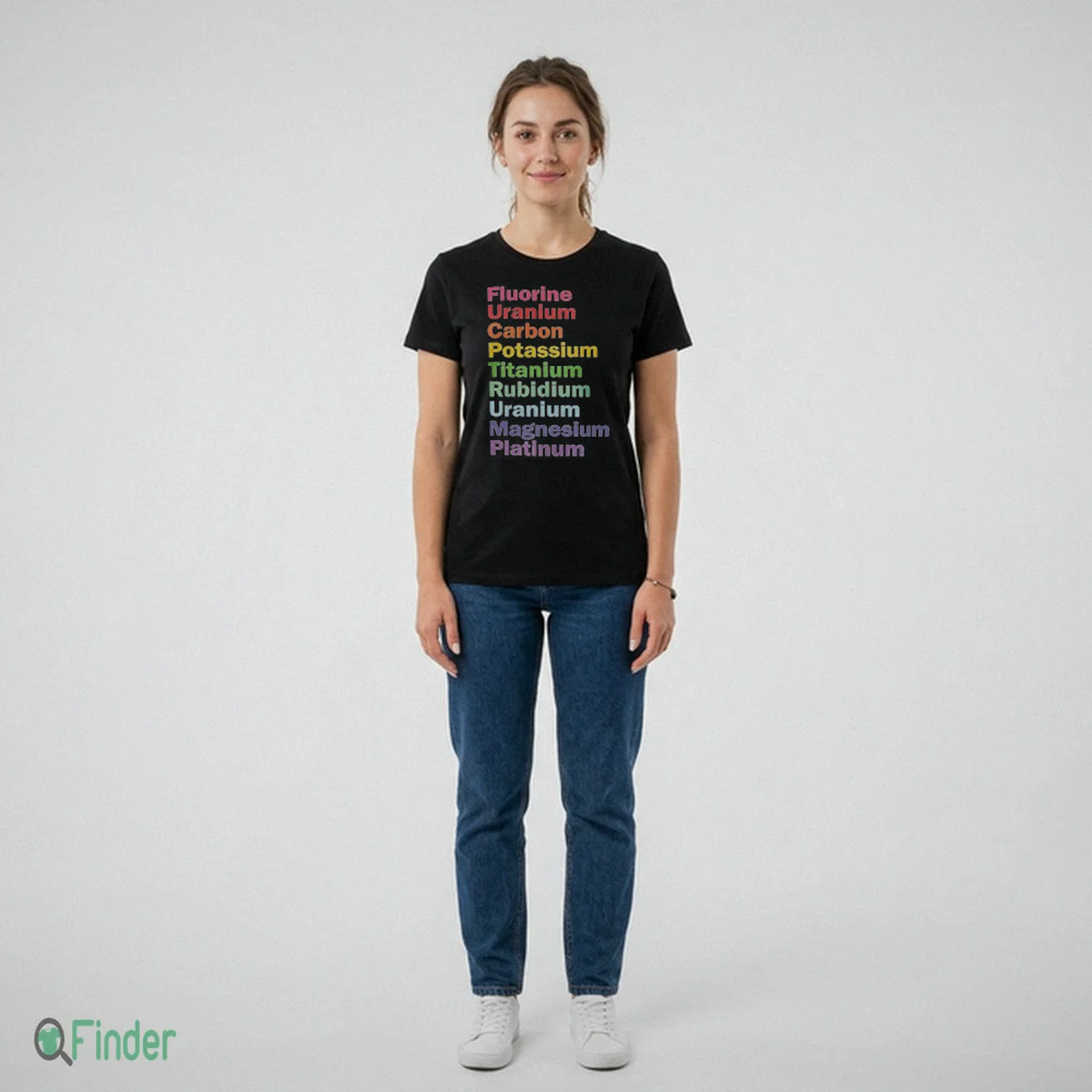 Fluorine Uranium Carbon Potassium Titanium Rubidium Uranium Magnesium Platinum Shirt - Design Preview