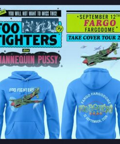 foo fighters take cover tour 2026 fargo north dakota concert pullover hoodie 1 1