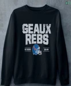 geaux rebs ole miss rebels football helmet 2026 sweatshirt