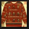 ghostface scream horror seasons screamings ugly christmas sweatshirt 1