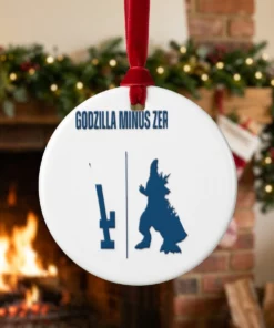 godzilla minus zero night los angeles dodgers logo ornament