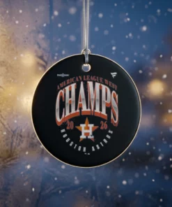 houston astros 2026 al west division champions locker room ornament