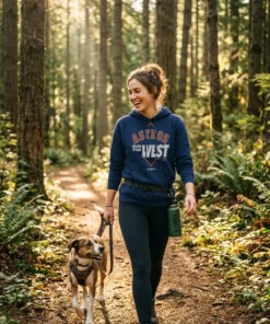houston astros nike 2026 al west division champions run the west blue hoodie forest trail