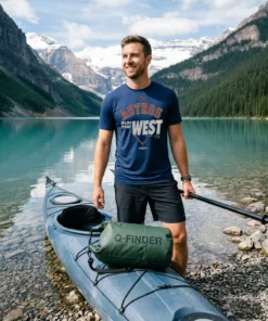 houston astros nike 2026 al west division champions run the west blue tshirt kayak shore