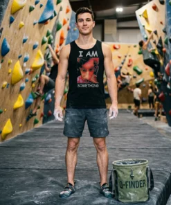 i am something paper rex black tanktop bouldering gym
