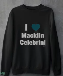 i heart macklin celebrini sweatshirt