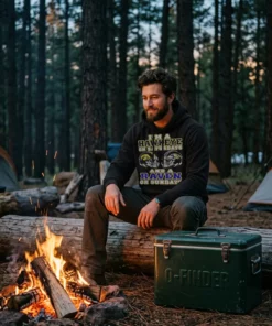 i m a iowa hawkeyes on saturdays and a baltimore black hoodie campfire twilight