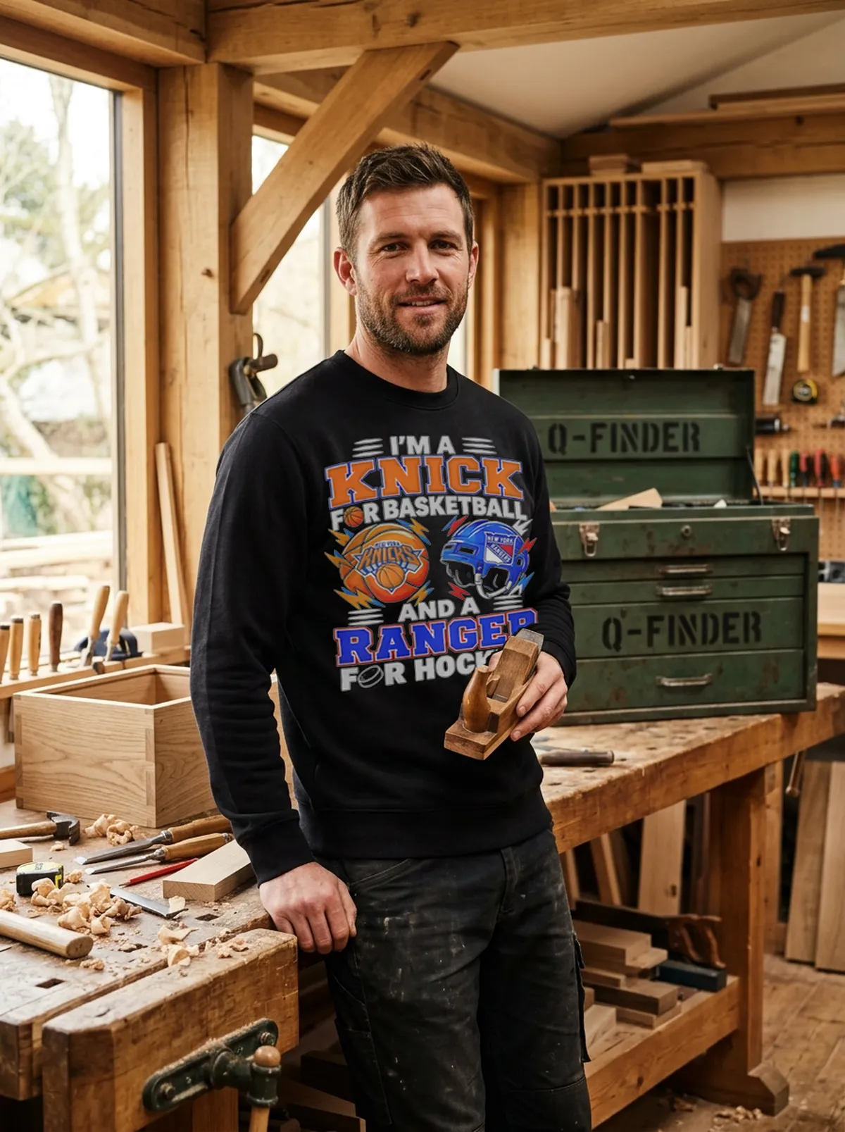 I’M A Knick For Basketball And A Ranger For Hockey 2026 Helmet Shirt - Design Preview