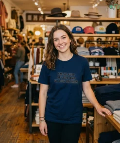 i m so full of love and so low on iron lifestyle tshirt navy