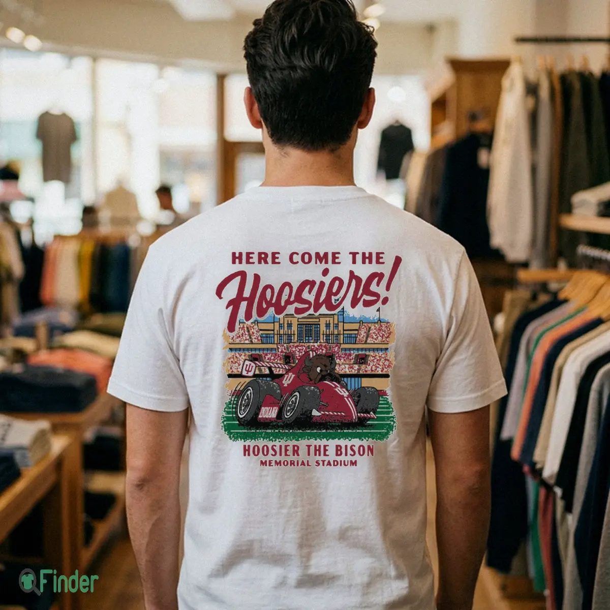 indiana hoosier the bison race car t shirt 1 indiana hoosier the bison race car t shirt 1