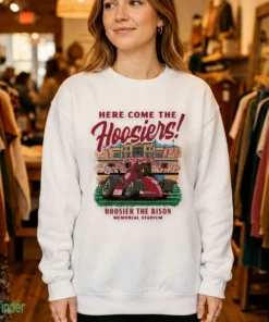 indiana hoosier the bison race car t shirt 4