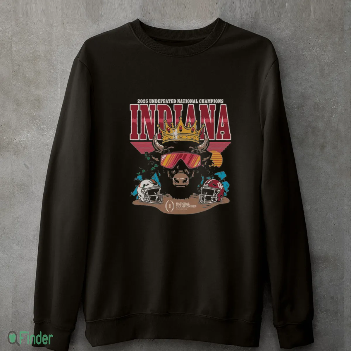 indiana hoosiers 2025 cfp national champs bison crown shirt 4 indiana hoosiers 2025 cfp national champs bison crown shirt 4