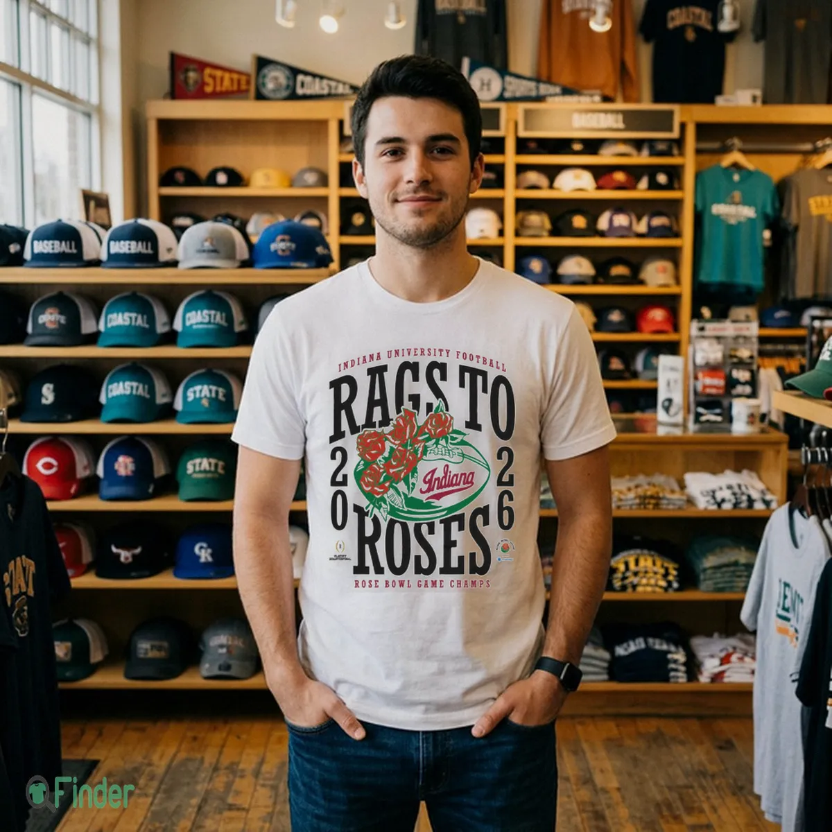 Indiana Rags To Roses 2026 Rose Bowl Champs Shirt - Design Preview