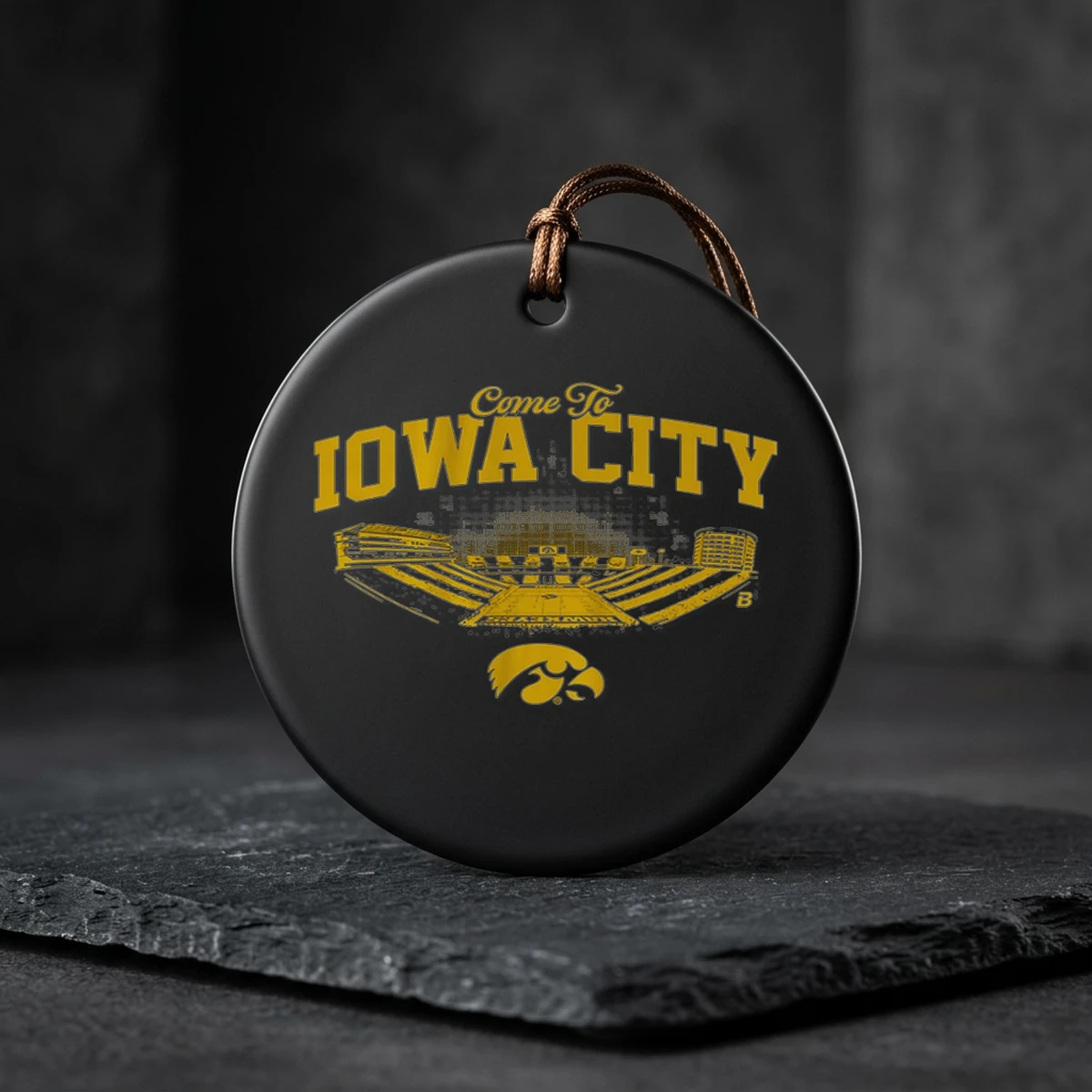 iowa football come to iowa city ceramic ornament iowa football come to iowa city ceramic ornament