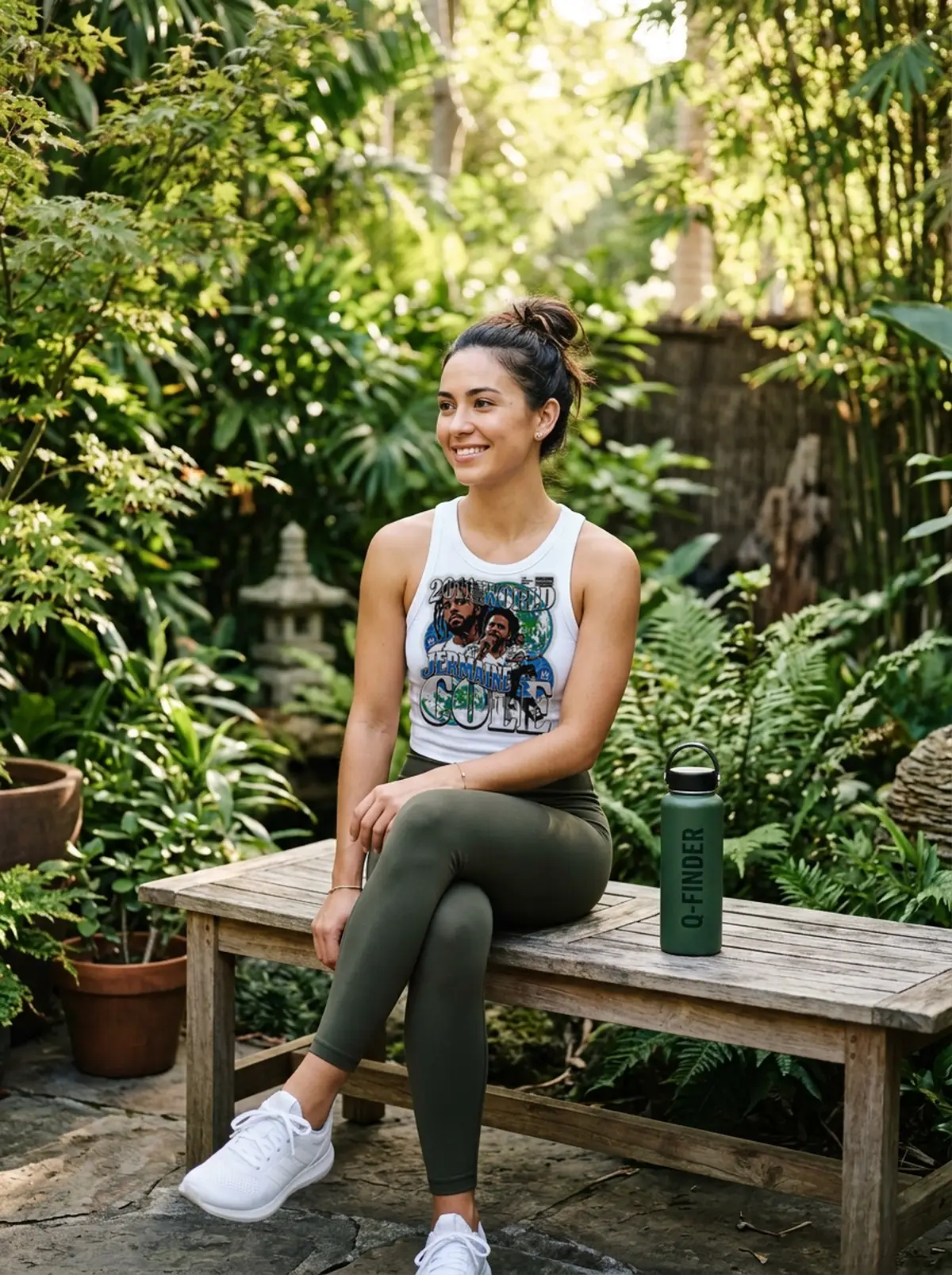jermaine cole world 2011 nice guy mean flow graphic white tanktop garden bench jermaine cole world 2011 nice guy mean flow graphic white tanktop garden bench
