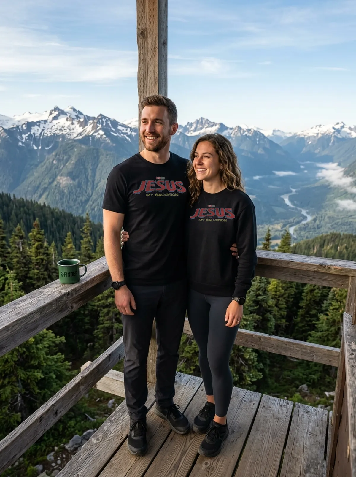 jesus my salvation black tshirt overlook couple jesus my salvation black tshirt overlook couple