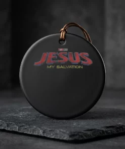 jesus my salvation ceramic ornament