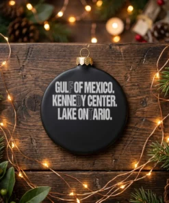 jon stewart gulf of mexico kennedy center lake ontario black ornament