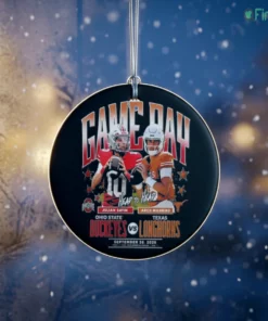 julian sayin arch manning ohio state buckeyes vs texas lon ornament