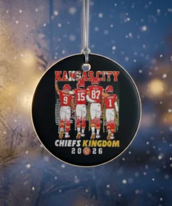 kansas city chiefs kingdom walker mahomes kelce worthy 2026 signature ornament