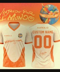 karol g nos vamos de tour custom name baseball jersey 1