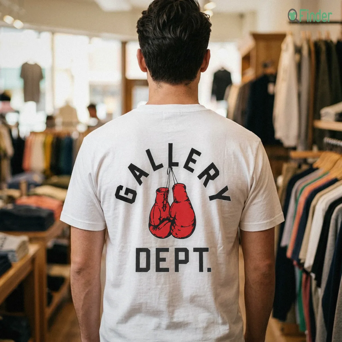 kenneth walker gallery dept boxing tshirt white male back kenneth walker gallery dept boxing tshirt white male back