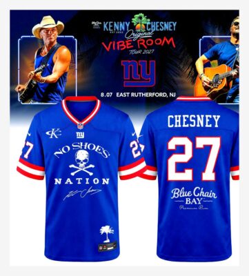 kenny chesney the original vibe room tour 2027 new york nyg football jersey 1