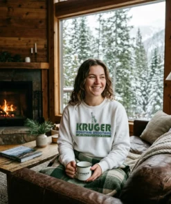 kruger industrial smoothing we don t care and it shows white sweatshirt cabin