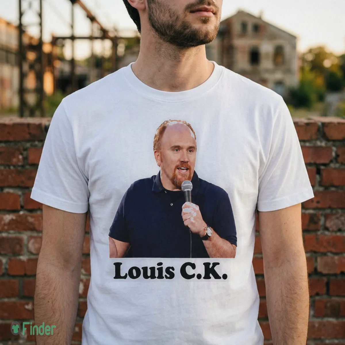Louis CK Comedian Portrait Performing Comedy Stand Up Shirt - Design Preview