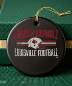 louisville football lincoln kienholz helmet hero ornament