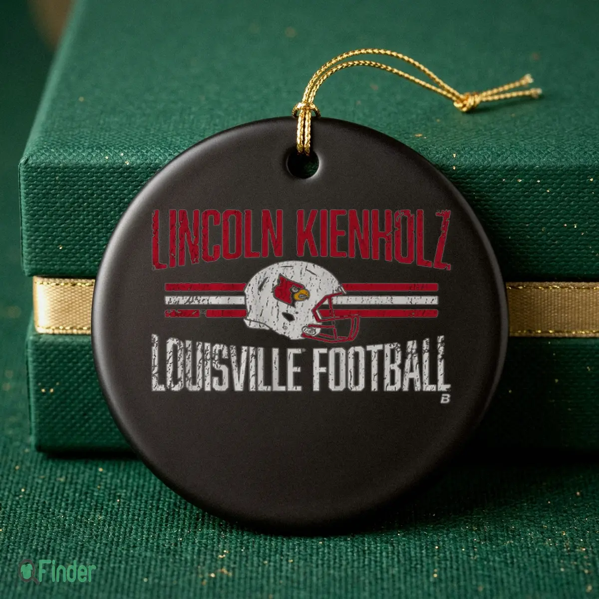 louisville football lincoln kienholz helmet hero ornament louisville football lincoln kienholz helmet hero ornament