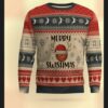 merry swishmas basketball fans ugly christmas sweater 1