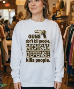 michigan defense kills people shirt 4