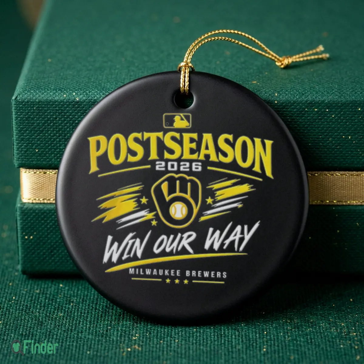 milwaukee brewers 2026 win our way mlb posteason ornament milwaukee brewers 2026 win our way mlb posteason ornament
