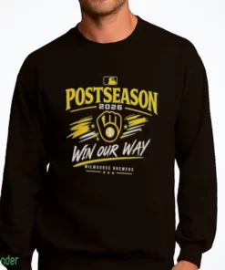 milwaukee brewers 2026 win our way mlb posteason sweatshirt